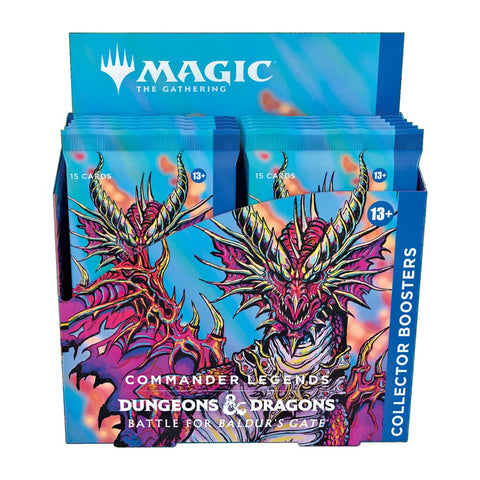 Magic: The Gathering Commander Legends: Battle for Baldur’s Gate Collector Booster Box | 12 Packs (180 Magic Cards)