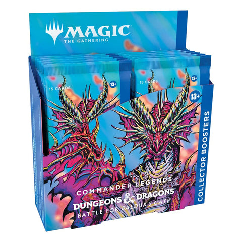 Magic: The Gathering Commander Legends: Battle for Baldur’s Gate Collector Booster Box | 12 Packs (180 Magic Cards)