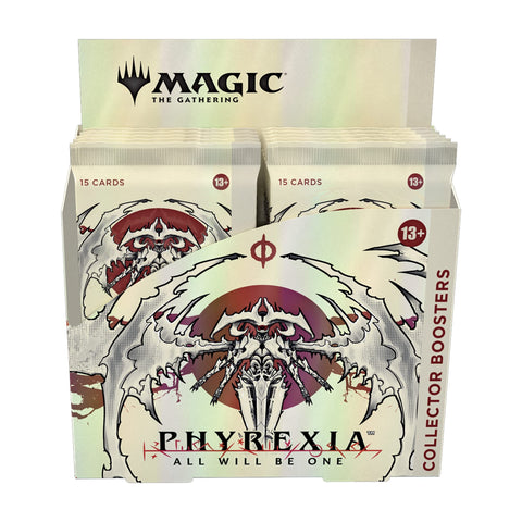 Magic The Gathering Phyrexia: All Will Be One Collector Booster Box | 12 Packs (180 Magic Cards) (Packaging May Vary)