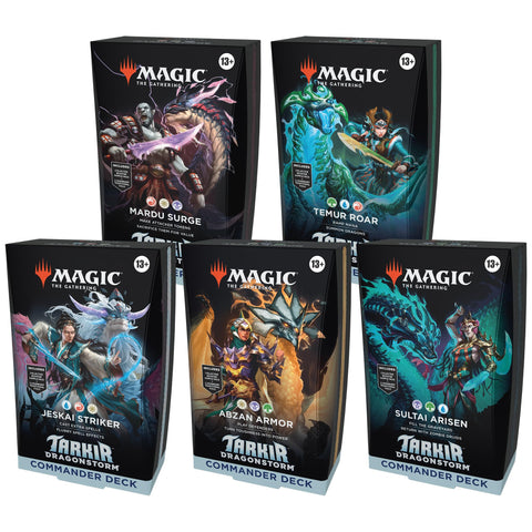 Magic: The Gathering Tarkir: Dragonstorm - Commander Deck Bundle - Includes All 5 Decks