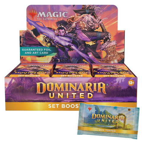 Magic: The Gathering Dominaria United Set Booster Box | 30 Packs + Box Topper Card (361 Magic Cards)