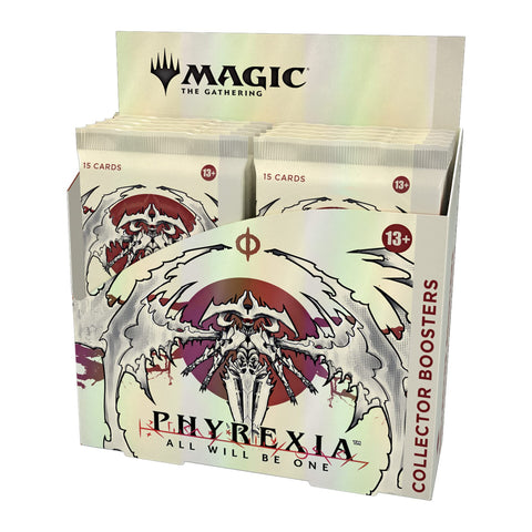 Magic The Gathering Phyrexia: All Will Be One Collector Booster Box | 12 Packs (180 Magic Cards) (Packaging May Vary)